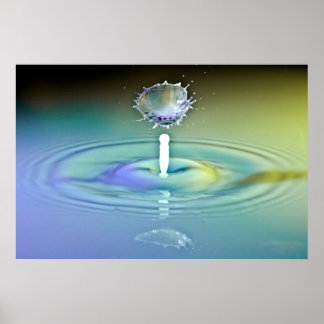 Affiche Collision goutte d'eau