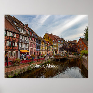 Affiche Colmar, Alsace, France Photo pittoresque