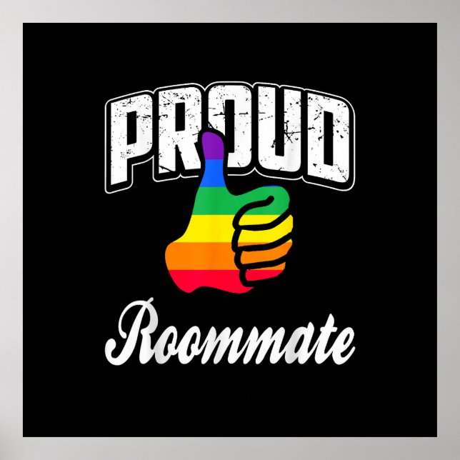 Affiche  Colocataire Gay Pride (Devant)