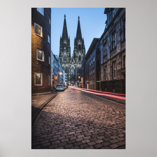 Affiche Cologne Allemagne (Devant)