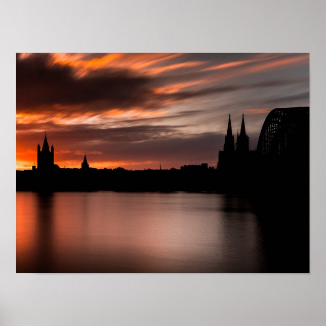 Affiche Cologne Allemagne (Devant)