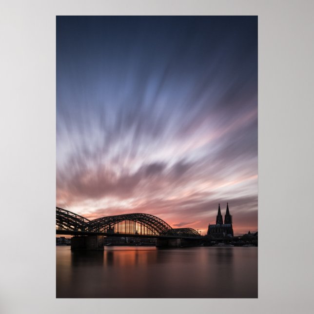 Affiche Cologne Allemagne (Devant)