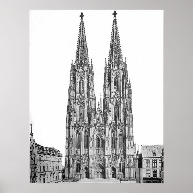 Affiche Cologne cathédrale 1911 - Cathédrale de Cologne (Devant)