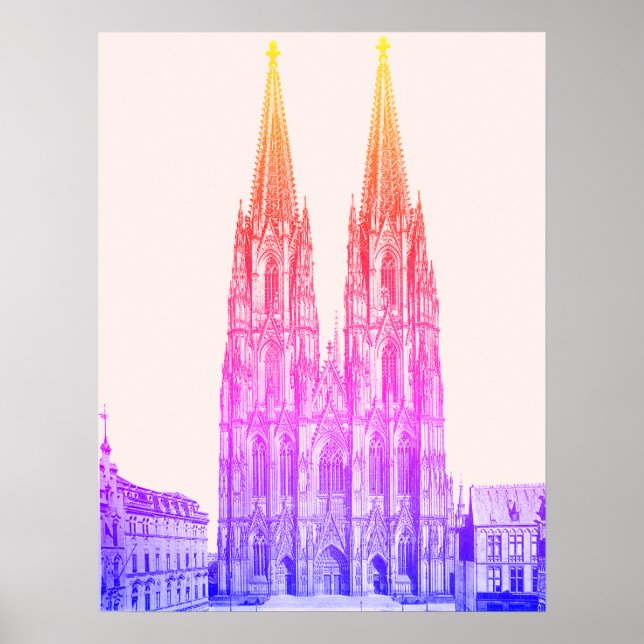 Affiche Cologne cathédrale 1911 - Cathédrale de Cologne (Devant)
