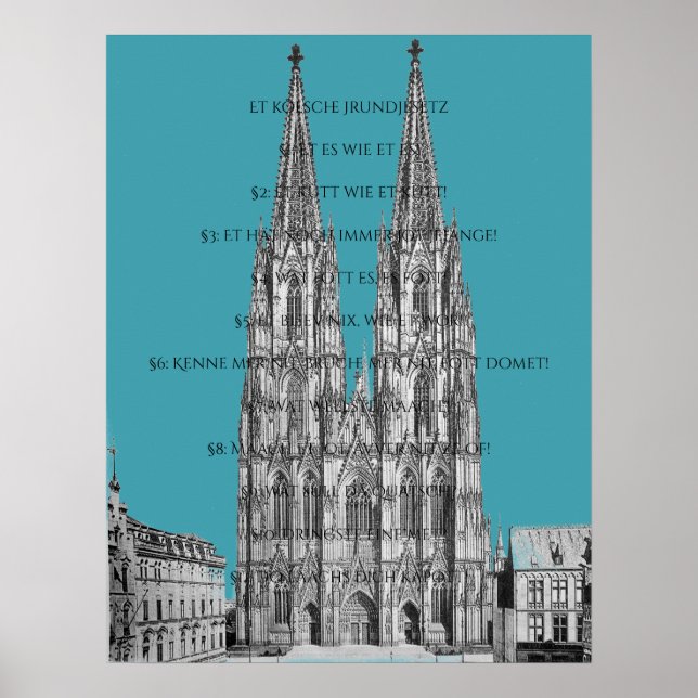 Affiche Cologne Cologne Loi fondamentale de Cologne (Devant)