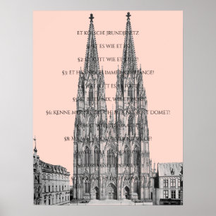 Affiche Cologne Cologne Loi fondamentale de Cologne