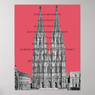 Affiche Cologne Cologne Loi fondamentale de Cologne