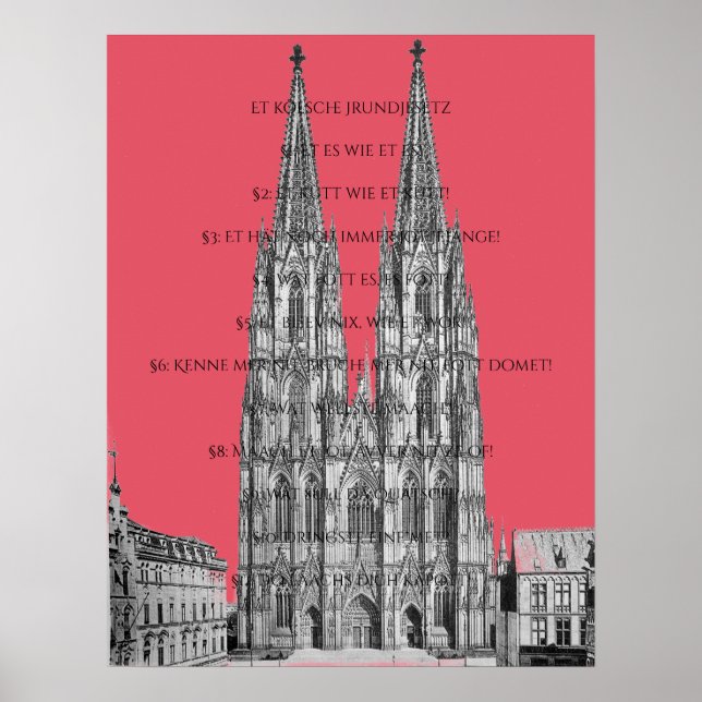 Affiche Cologne Cologne Loi fondamentale de Cologne (Devant)