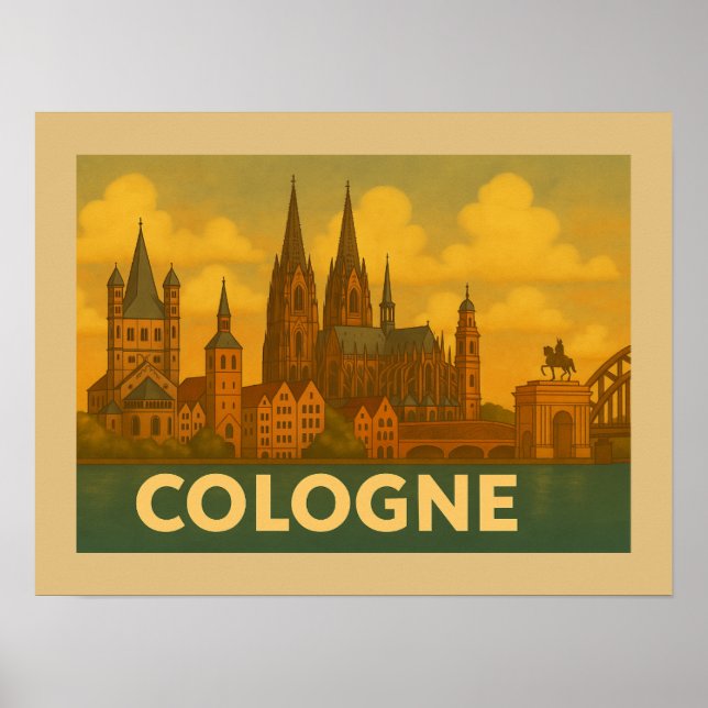 Affiche Cologne Germany City Art (Devant)