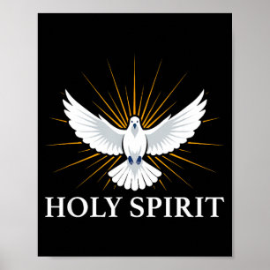 Affiche Colombe Saint-Esprit Symbole Spirituel Biblique Ch
