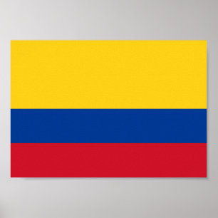 Affiche Colombia Flag