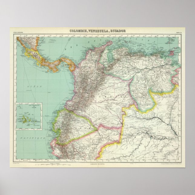 Affiche Colombie, Venezuela 2 (Devant)