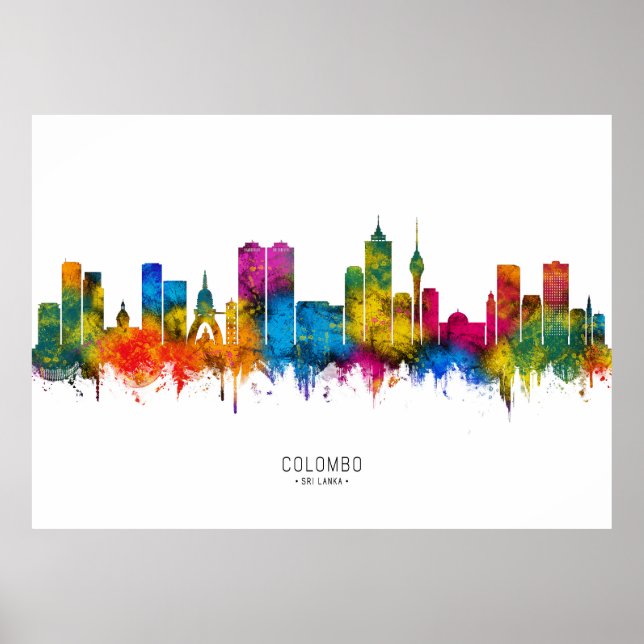 Affiche Colombo Sri Lanka Skyline (Devant)