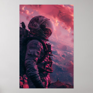 Affiche Colonie d'astronautes punk sur Mars