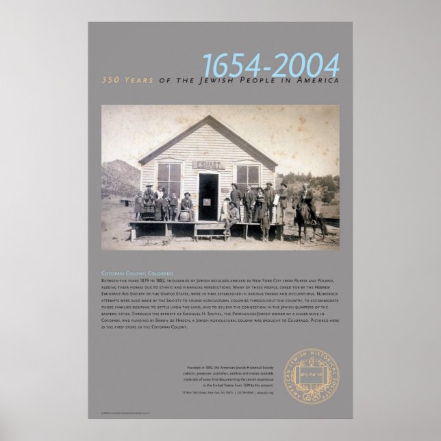 Affiche Colonie de Cotopaxi, Colorado (Devant)