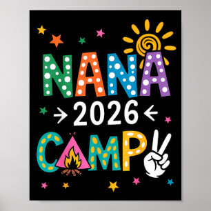 Affiche Colonie de Nana 2026 Vacances familiales Équipe de