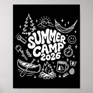 Affiche Colonie de vacances 2026 meilleures amies intégrée