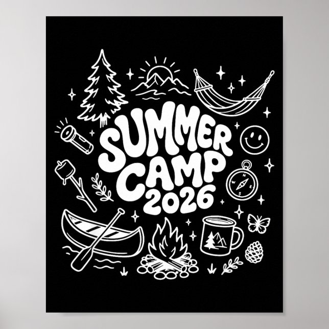 Affiche Colonie de vacances 2026 meilleures amies intégrée (Devant)