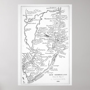 Affiche Colonie néerlandaise coloniale de l'Amérique d