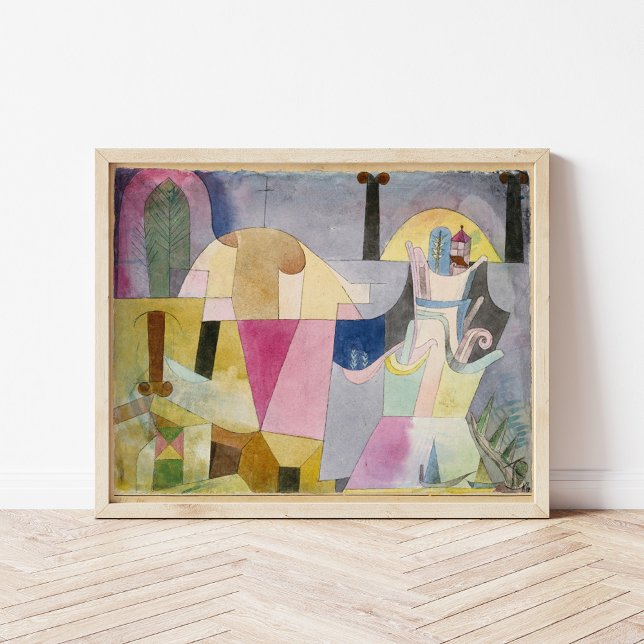 Affiche Colonnes noires dans un paysage | Paul Klee (Créateur téléchargé)