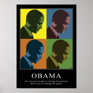Affiche "Color Blind" Obama