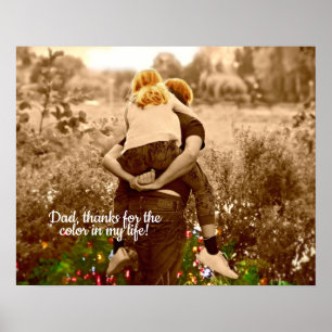 Affiche Color in my life: thanks Dad Custom