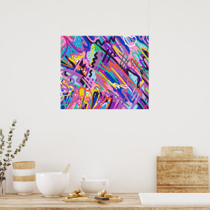 Affiche Color Play Abstract Art