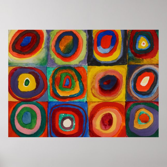 Affiche Color Study, 1913 par Wassily Kandinsky (Devant)