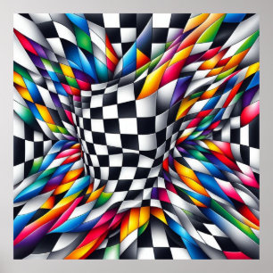Affiche Color Vortex & Illusion