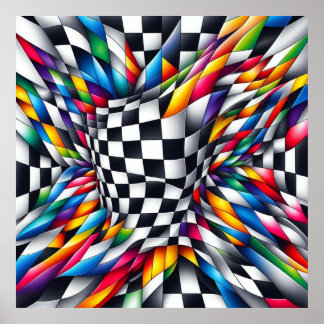 Affiche Color Vortex & Illusion