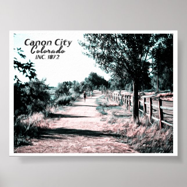 AFFICHE COLORADO - ARKANSAS RIVERWALK (Devant)