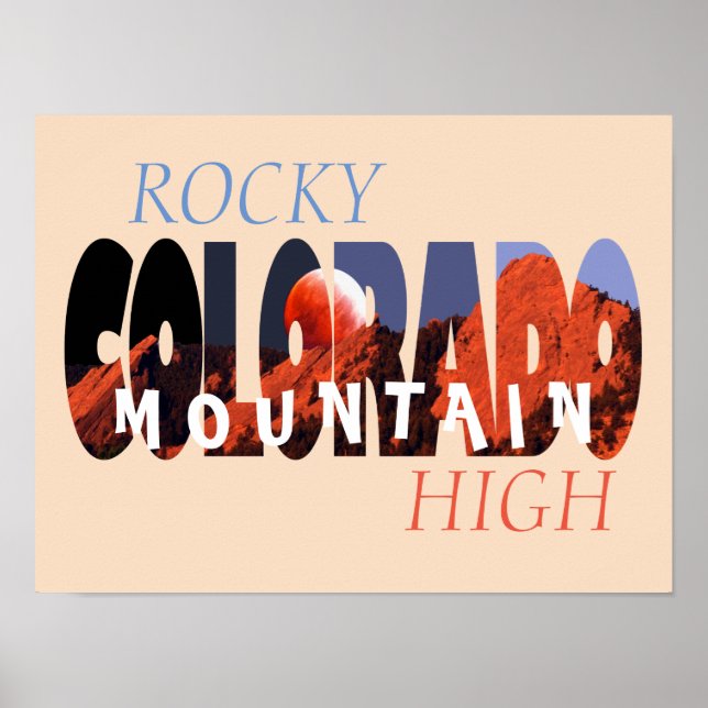 Affiche Colorado - Rocky Mountain High (Devant)