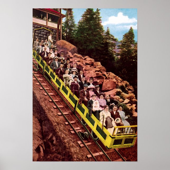 Affiche Colorado Springs Colorado Mt Manitou Incline (Devant)