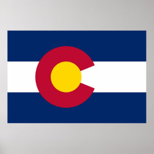 Affiche Colorado State Flag
