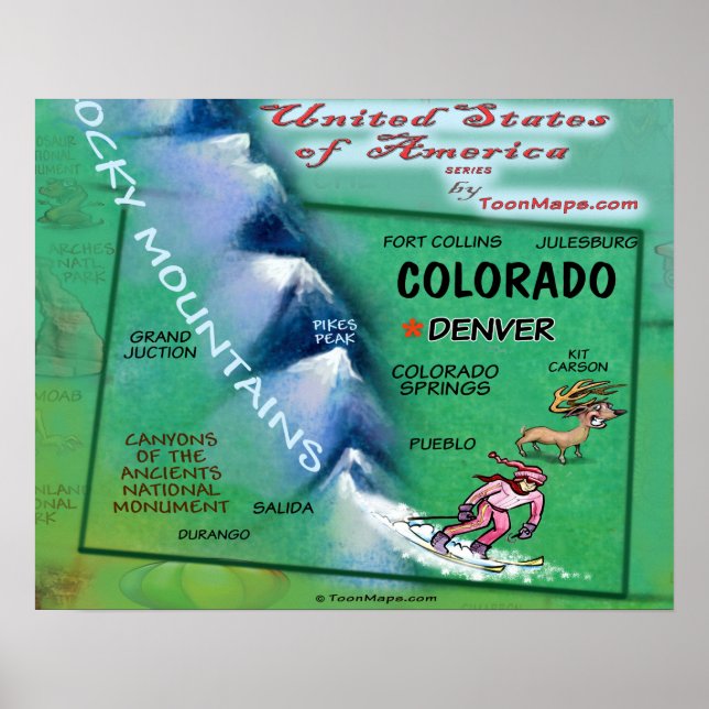Affiche Colorado USA (Devant)