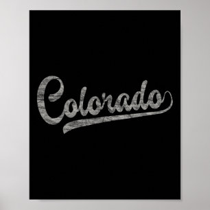 Affiche Colorado Vendre Fan Vintage Montagnes Rocheuses