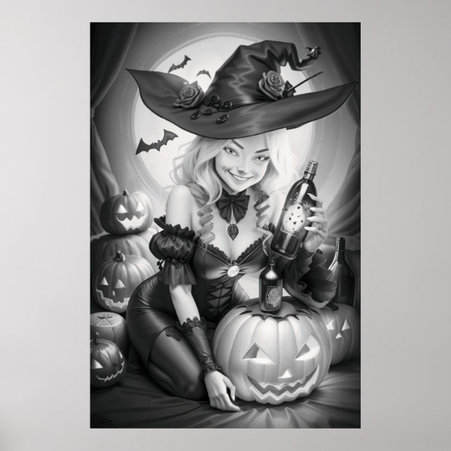 Affiche Colorage Halloween en cuisine (Devant)