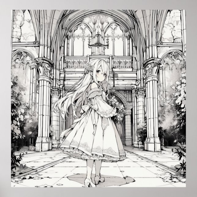 Affiche Coloration gothique Lolita (Devant)