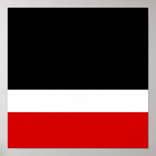 Affiche Colorbloc noir blanc rouge