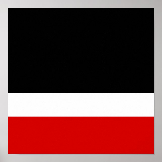 Affiche Colorbloc noir blanc rouge (Devant)