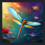 Affiche *~* Coloré Lotus Pond Dragonfly Blue<br><div class="desc">Imaginaire mythique Cartoon de la libellule précoce Énergétiquement Amélioré Tropical Exotic Wall Art POSTER. Palmier Tropical Exotique / Palmiers Plage Chaise et buvette Tube Float Conception de Beach fille / filles aquarelle fille bronzer le soleil mer sable soleil océan vacances d'été fête ou Destination Mariage, Douche, Bachelorette etc. == Pour...</div>