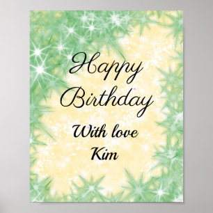 Affiche Coloré minimal ajouter votre nom d'image de texte