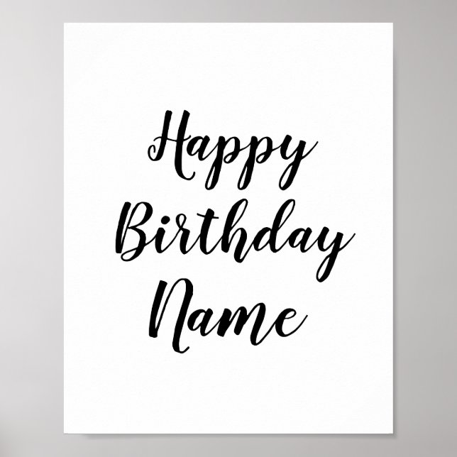 Affiche Coloré minimal ajouter votre nom d'image de texte (Devant)