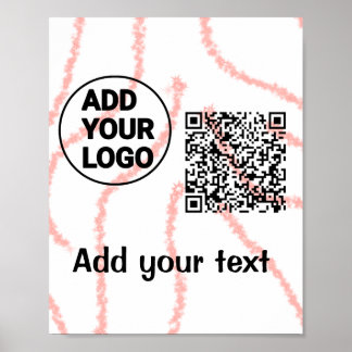 Affiche Coloré simple ajouter votre logo nom image texte