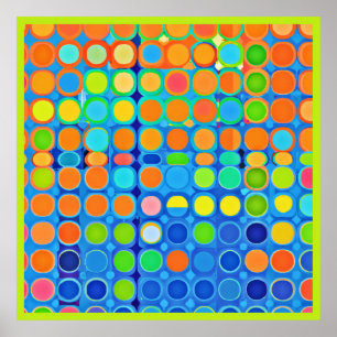 Affiche Coloré Vivid Élégance Motif élégant