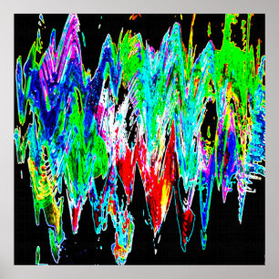 Affiche Colored waves