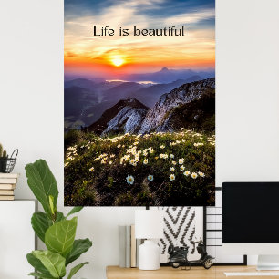 Affiche Colorée Photo moderne Nature Motivation
