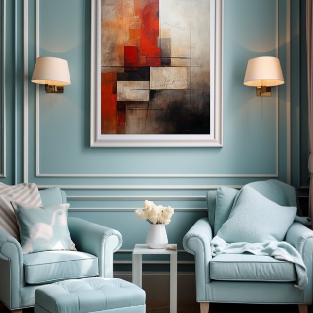 Affiche 🎨 Colorés Abstraits Mots habilitants ✨ (Let this unique artwork serve as a daily reminder of your inner strength and resilience)