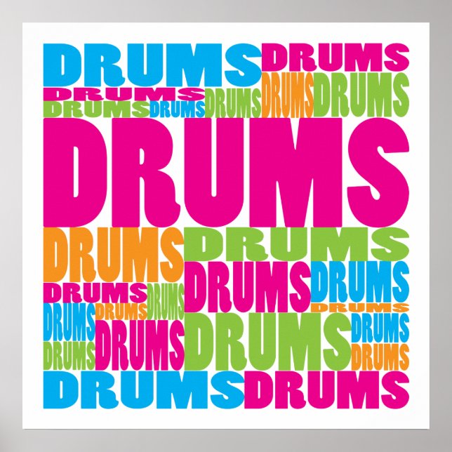 Affiche Colorful Drums (Devant)