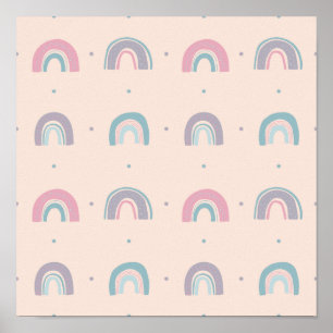 Affiche Colorful Pastel Rainbow #6